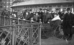 Wounded Canadian Soldiers on Hastings Pier c1916